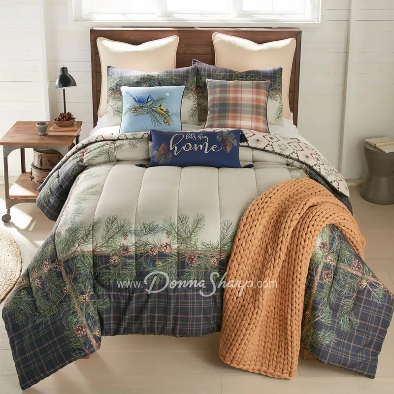 Donna Sharp Pine Boughs 3PC Comforter Bedding Set