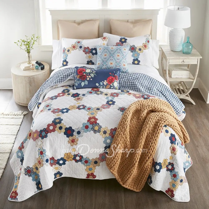 Donna Sharp Prairie 3PC Cotton Quilt Set