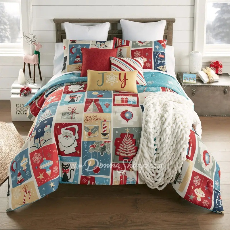 Donna Sharp Retro Christmas Comforter Set