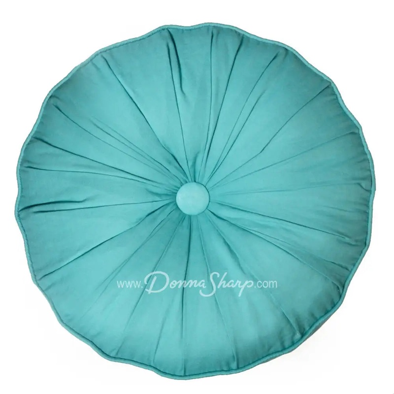 Donna Sharp Riptide Patch Dec Pillow (round)