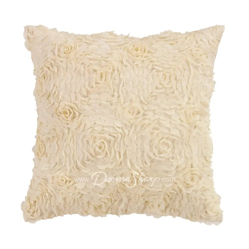 Donna Sharp Roses Dec Pillow (Cream)