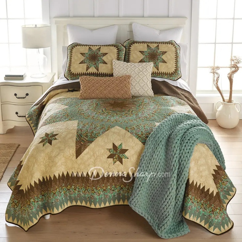 Donna Sharp Sea Breeze Star Quilt Set