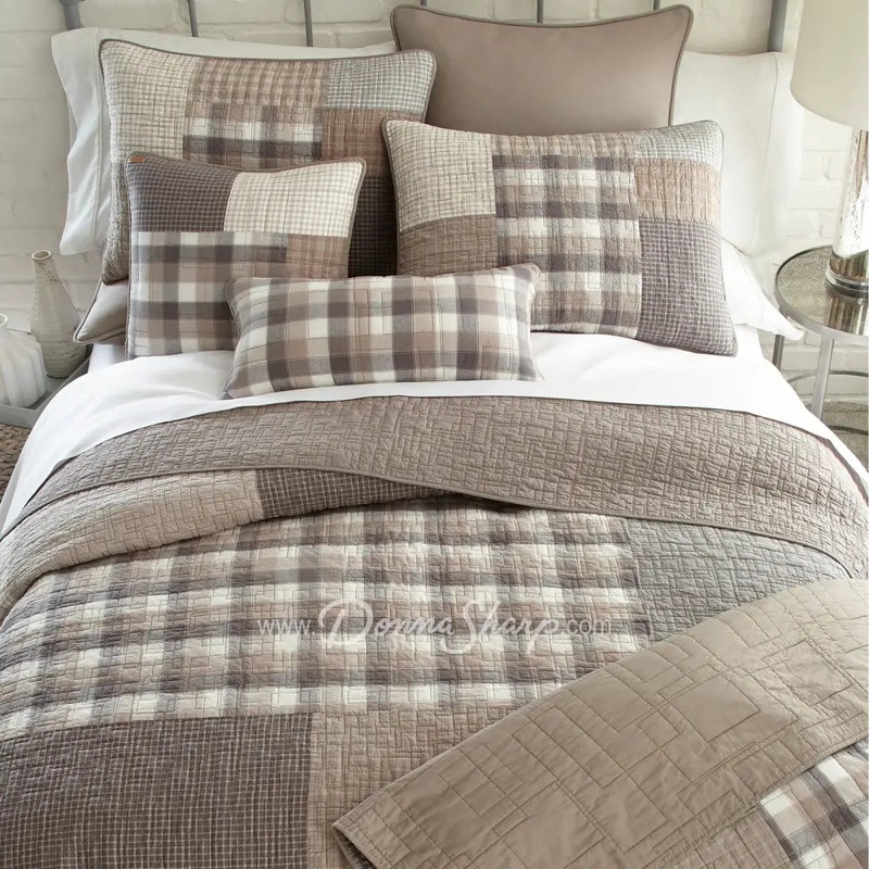 Donna Sharp Smoky Square Cotton Quilted Bedding