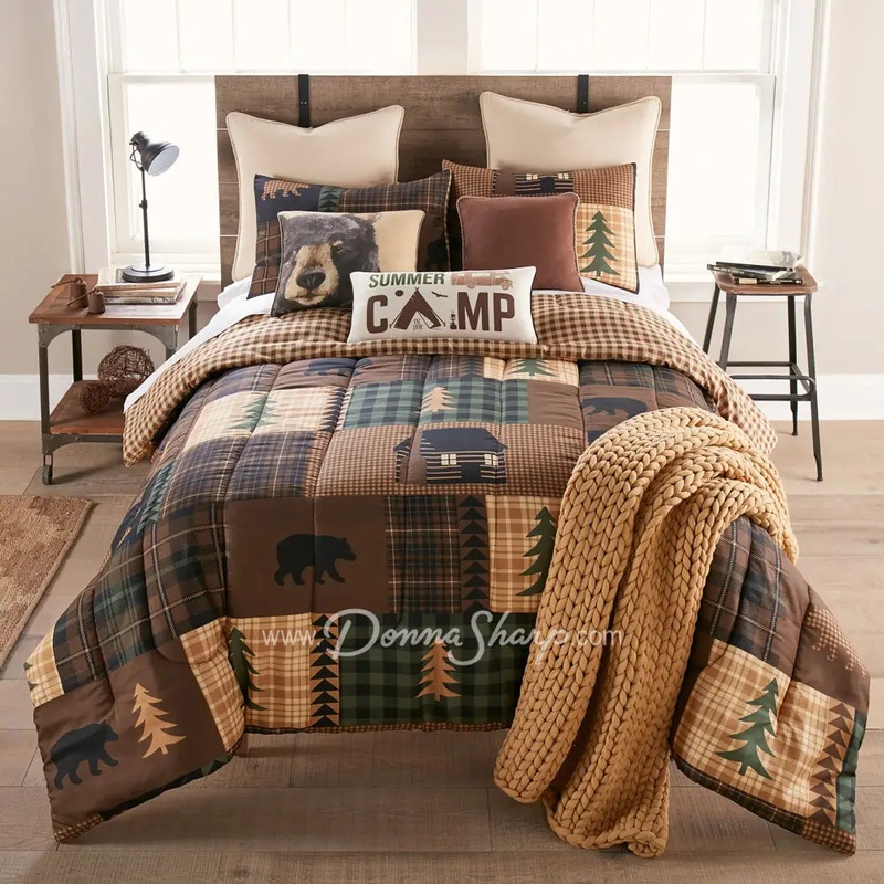 Donna Sharp Your Lifestyle Brown Bear Cabin 3PC Comforter Set