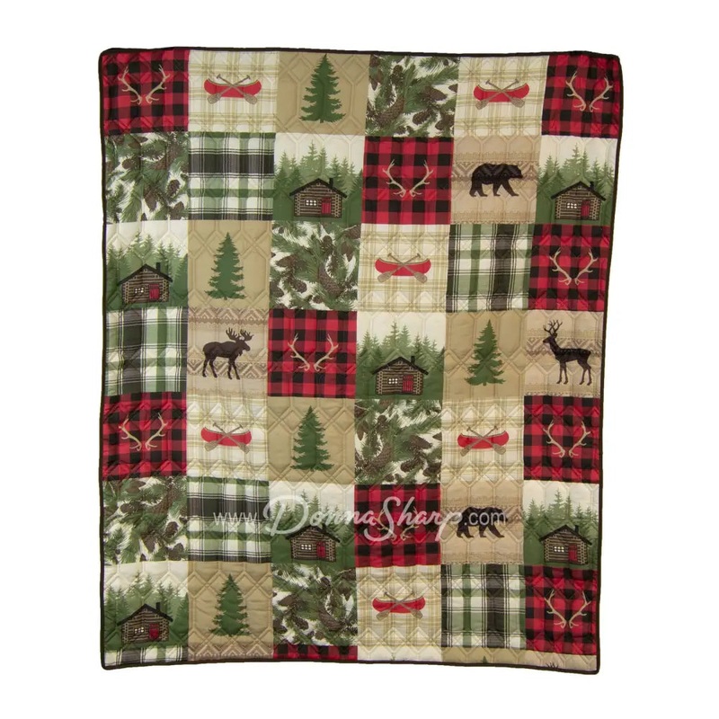 Cedar Lodge Lightweight Quilted Throw from Your Lifestyle by Donna Sharp
