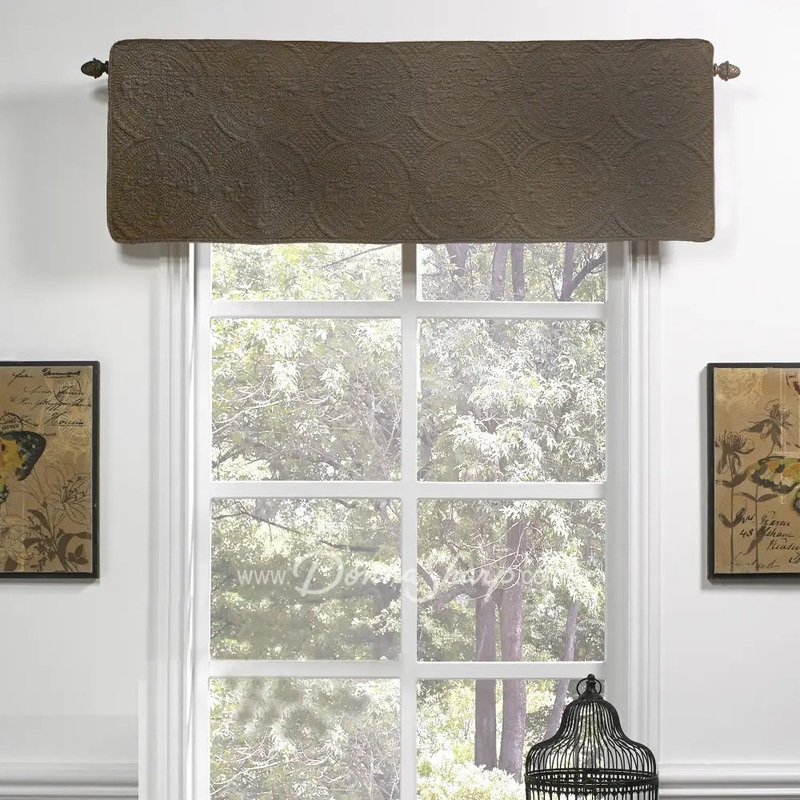 Donna Sharp Ana Taupe Valance/Runner