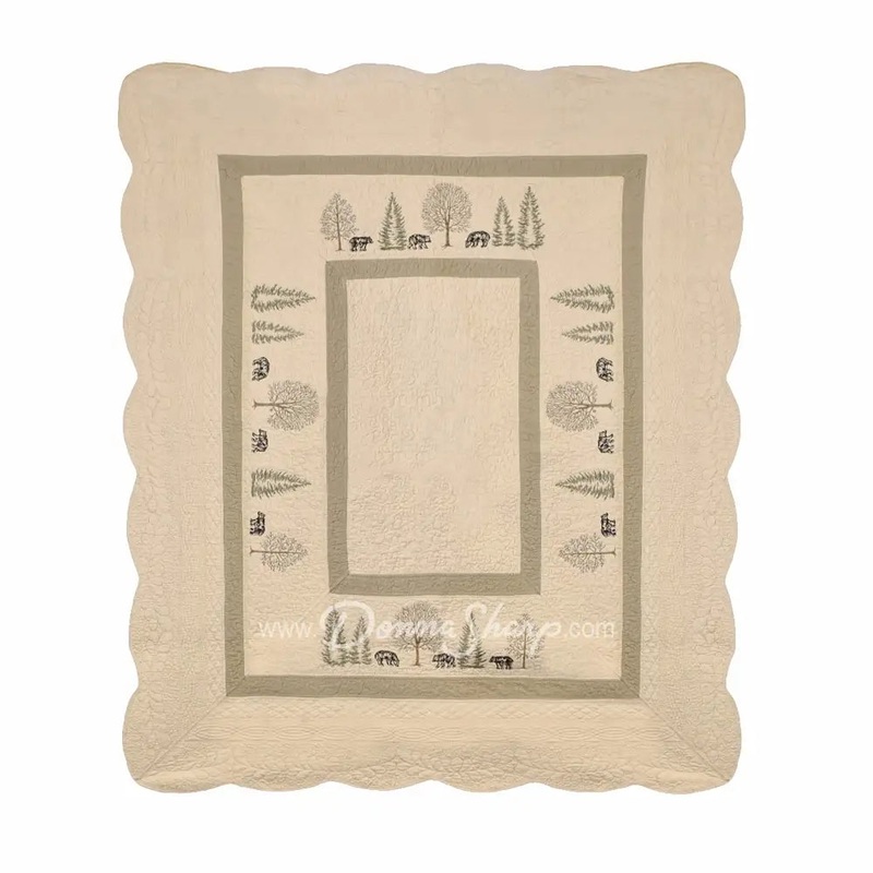 Donna Sharp Bear Creek Cotton Quilted Throw