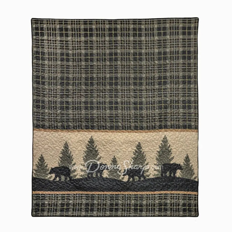 Donna Sharp Bear Walk Plaid Throw