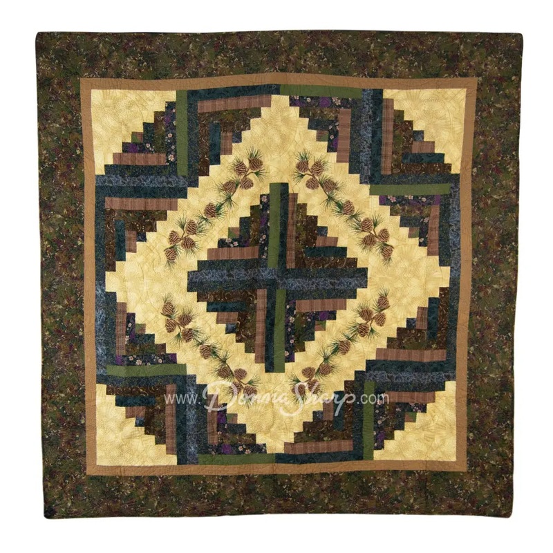 Donna Sharp Cabin Raising Pine Cone Cotton Throw