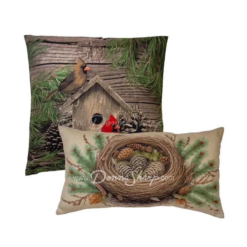 Donna Sharp Cardinal Pine UCC Pillow Set (set2) AMZ