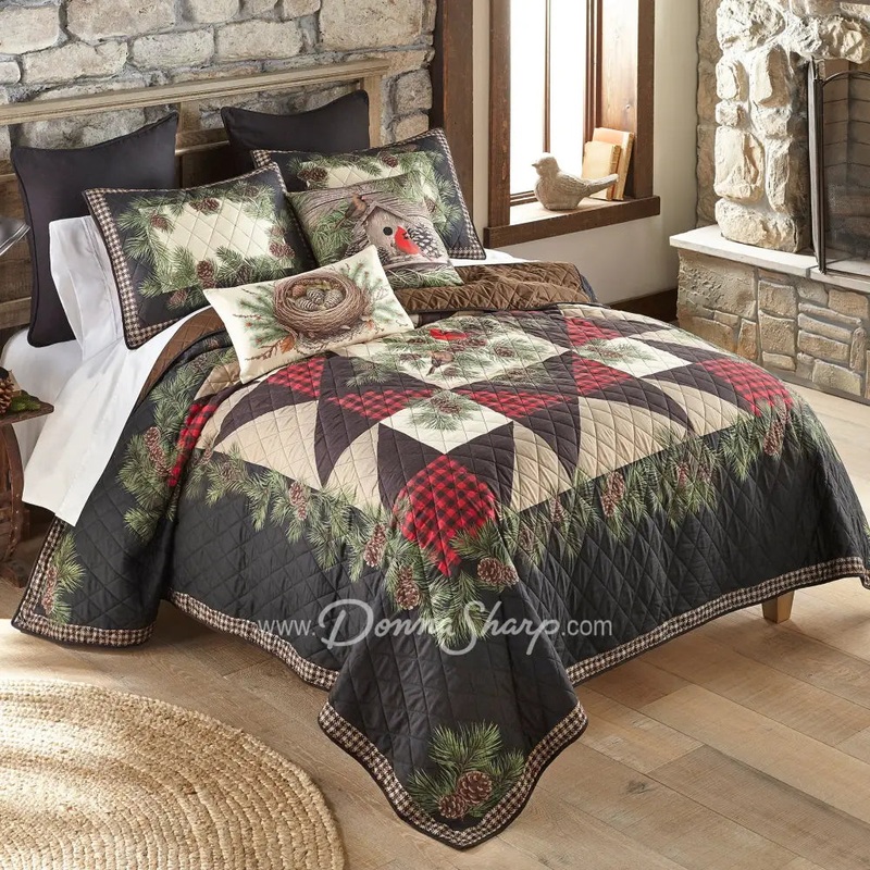 Donna Sharp Cardinal Pine UCC Queen Set (AMZ Excl)
