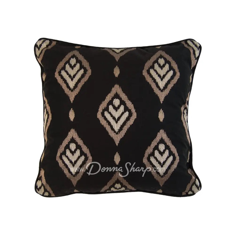 Donna Sharp Lexington Black Emblem Decorative Pillow