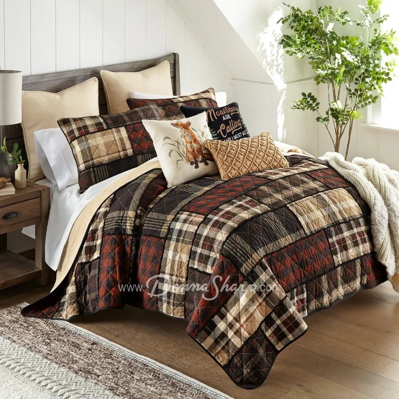 Donna Sharp LJ Plaid King Set