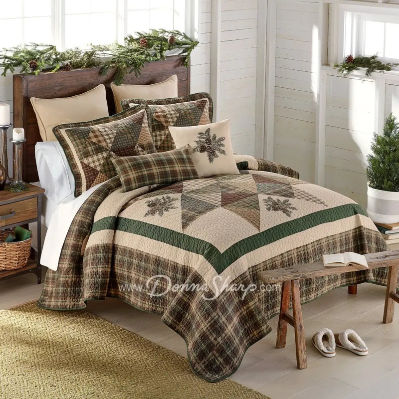 Donna Sharp Pine Star Queen Set