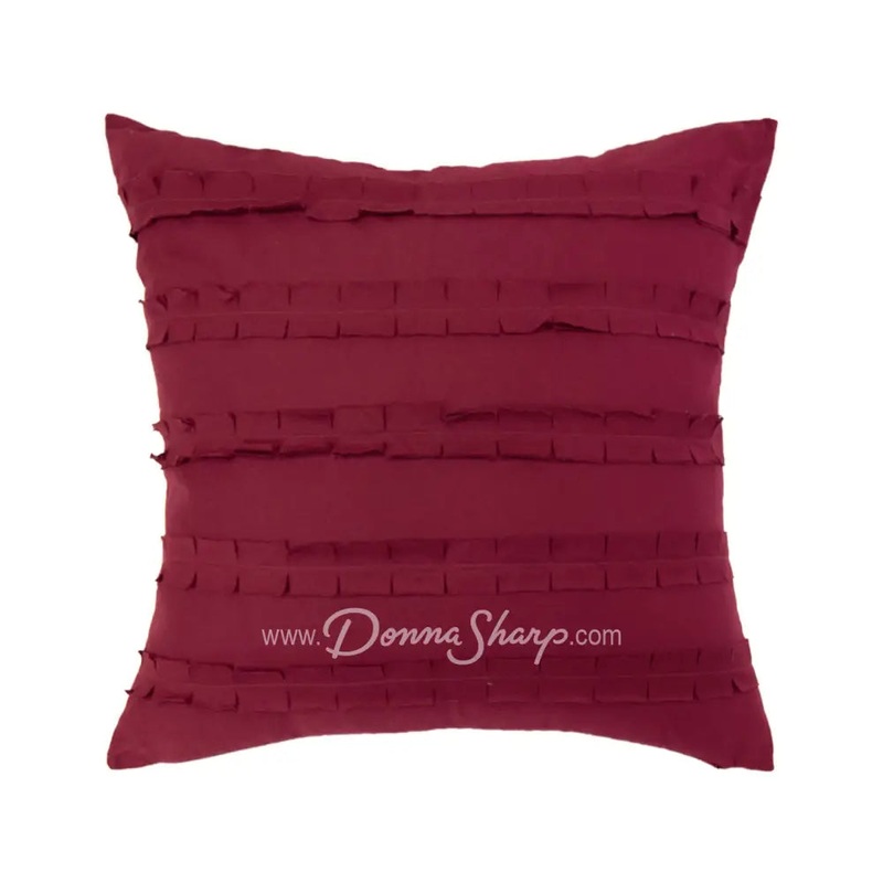 Donna Sharp Red Ruffle Decorative Pillow