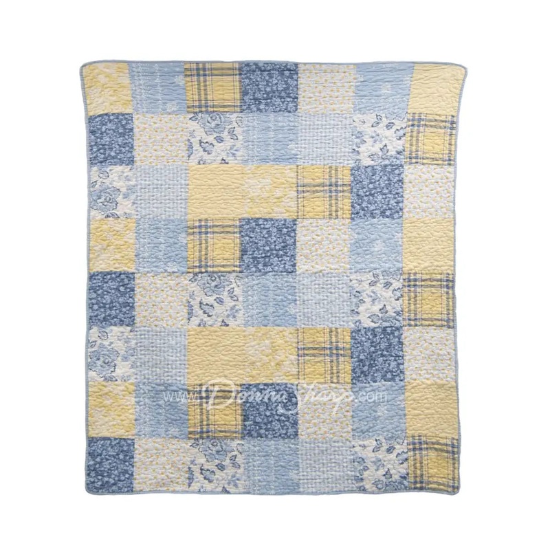 Donna Sharp Spring Flowers Summer Cotton Throw