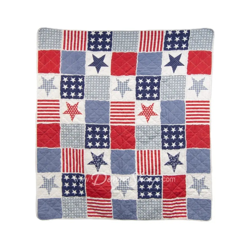 Donna Sharp Star & Stripe Cotton Throw
