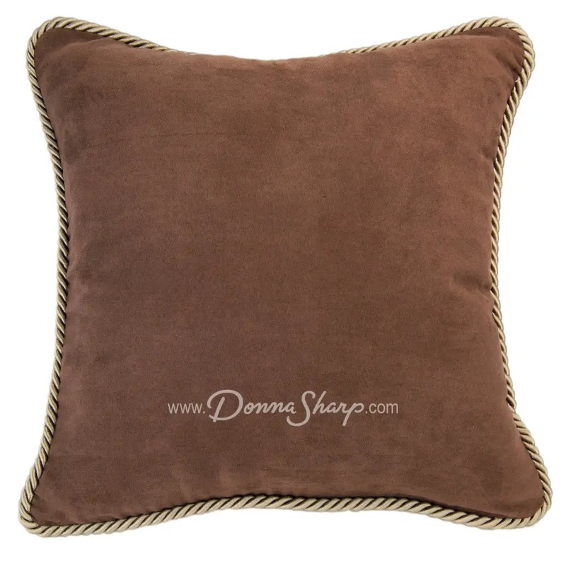 Rust Suede Decorative Pillow by Donna Sharp
