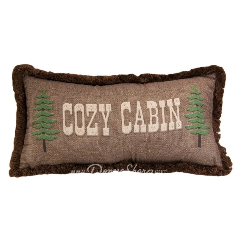 Bear Cottage Cabin Decorative Pillow by Donna Sharp