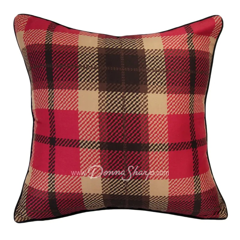 Bear Cottage Plaid Decorative Pillow by Donna Sharp