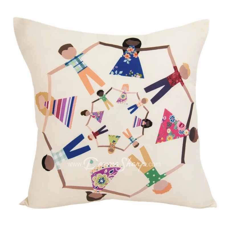 Cali Holding Hands Decorative Pillow by Your Lifestyle by Donna Sharp