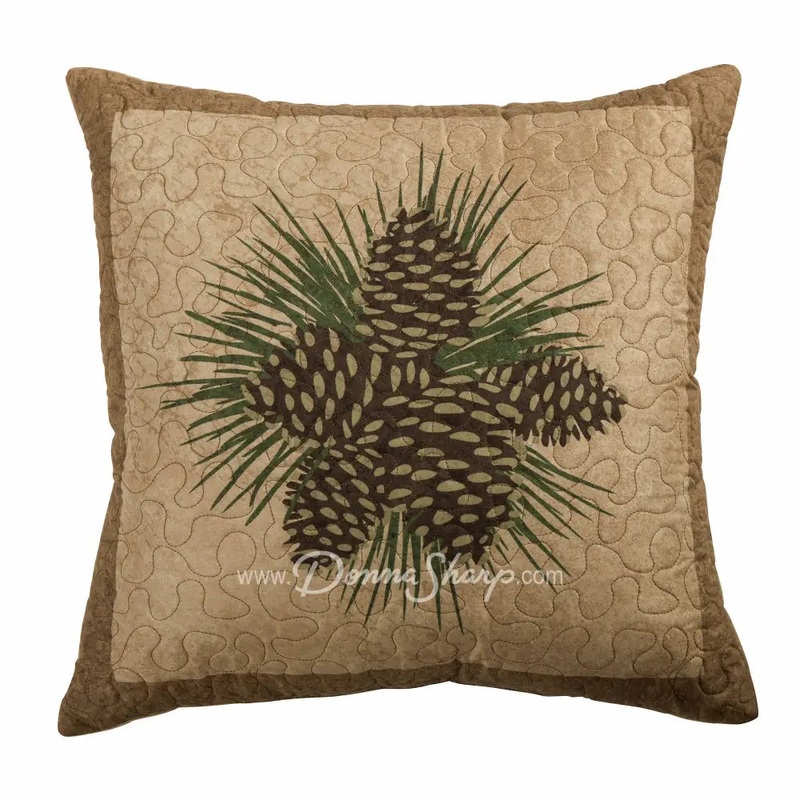 Donna Sharp Antique Pine Pine Cone Decorative Pillow