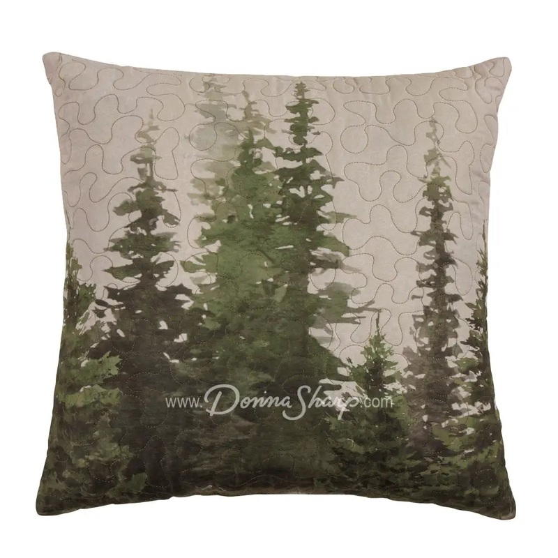 Donna Sharp Bear Panels Trees Decorative Pillow