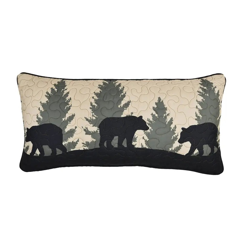 Donna Sharp Bear Walk Plaid Rectangle Decorative Pillow