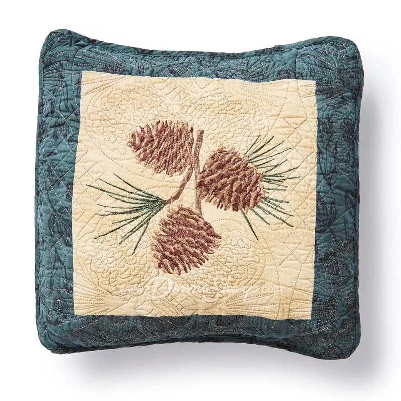 Donna Sharp Cabin Raising Pine Cone Decorative Pillow