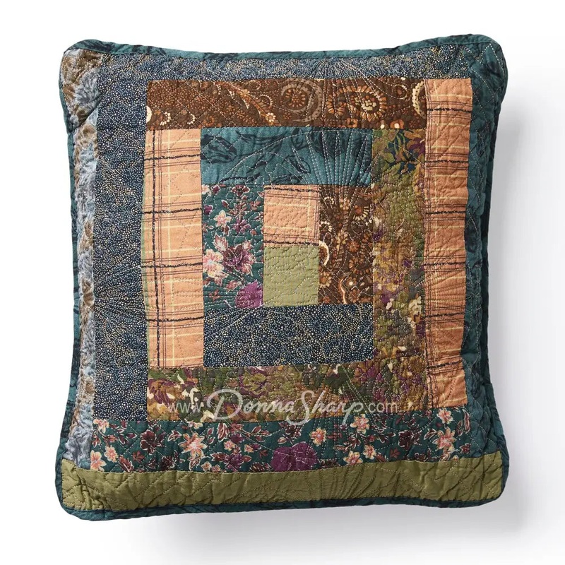 Donna Sharp Cabin Raising Pine Cone Patch Decorative Pillow