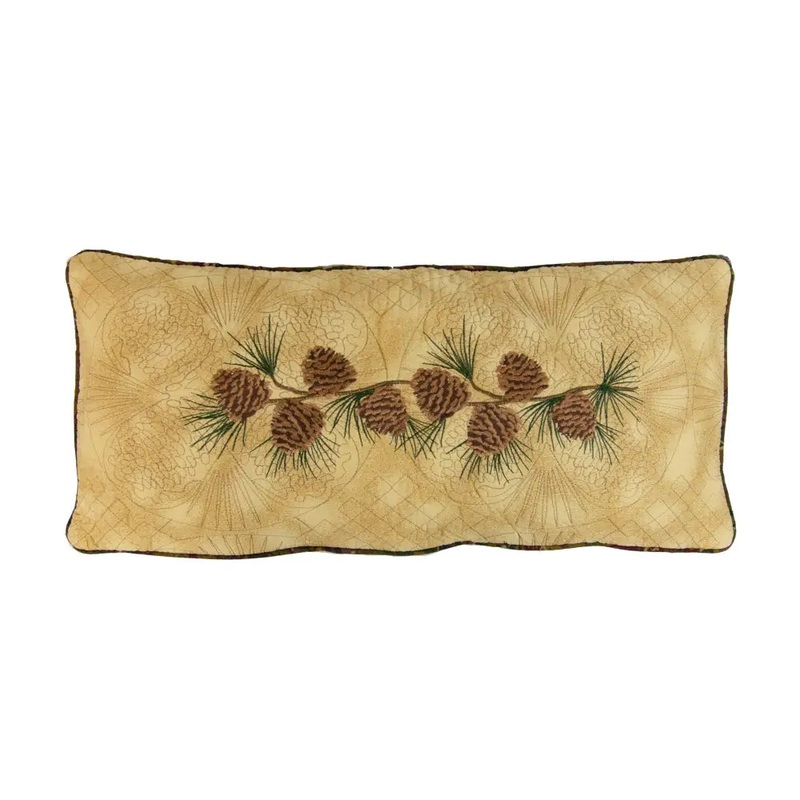 Donna Sharp Cabin Raising Pine Cone Rectangle Pillow