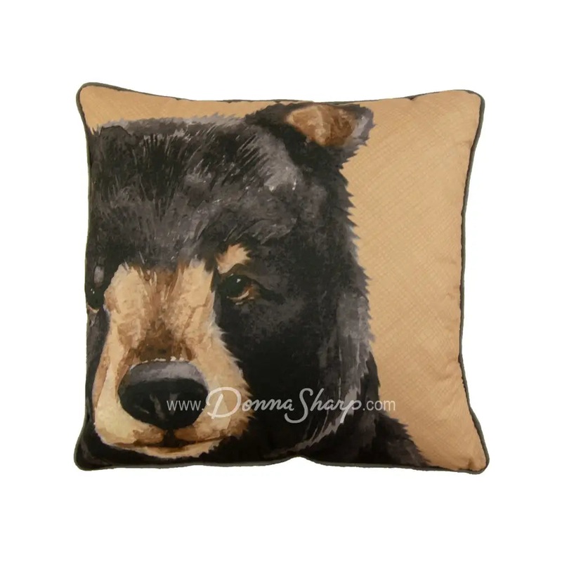 Donna Sharp Canoe Trip Bear Decorative Pillow