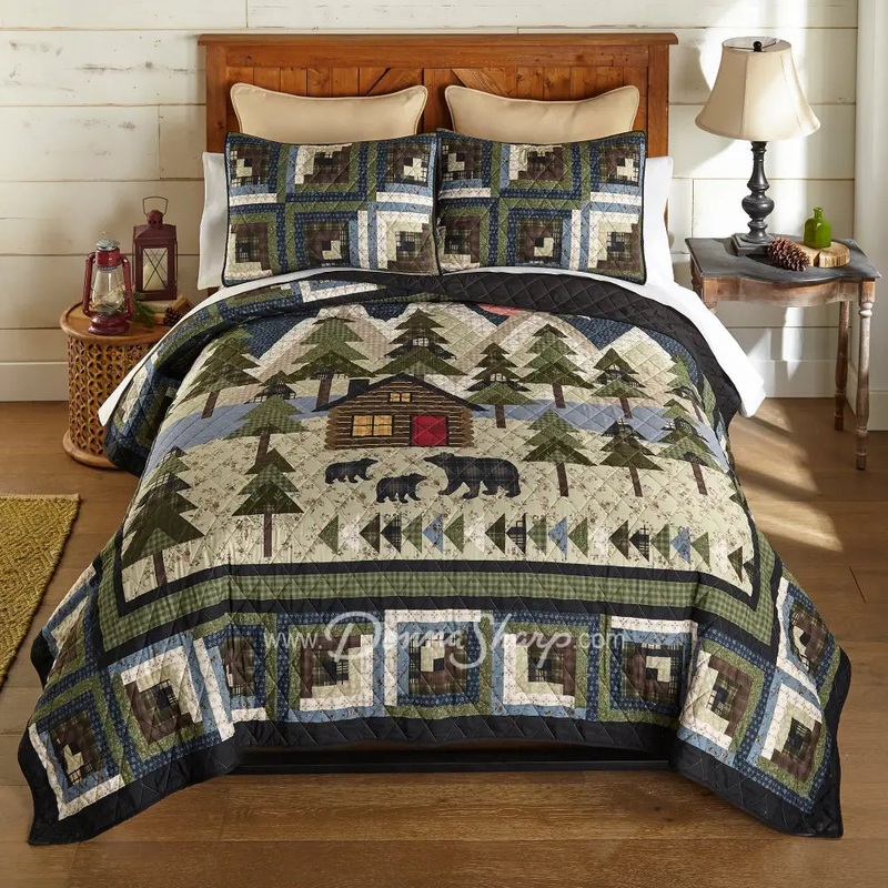 Donna Sharp Forest Hill 3PC Quilted Bedding Set