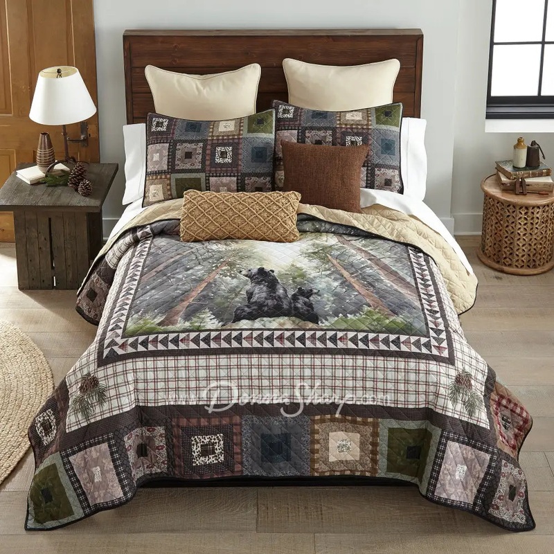 Donna Sharp Looking Up 3PC Quilted Bedding Set