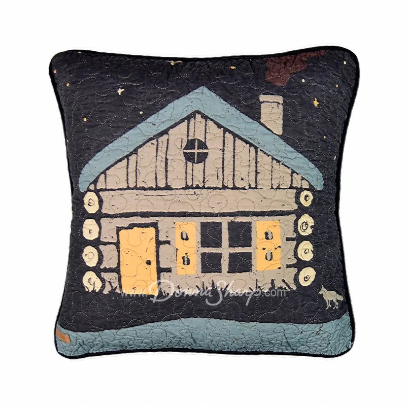 Donna Sharp Moonlit Cabin Square Decorative Pillow