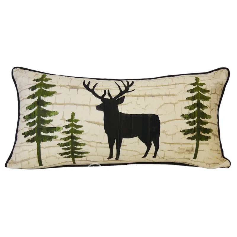 Donna Sharp Painted Deer Rectangle Decorative Pillow