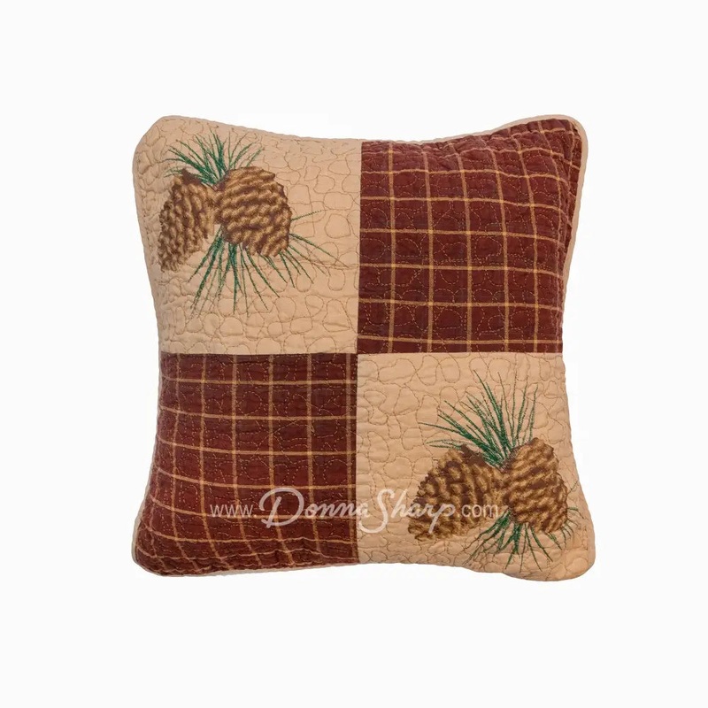 Donna Sharp Pine Lodge Patch Pillow