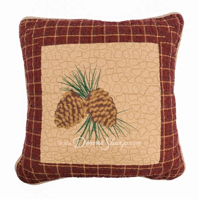 Donna Sharp Pine Lodge Pine Cone Decorative Pillow