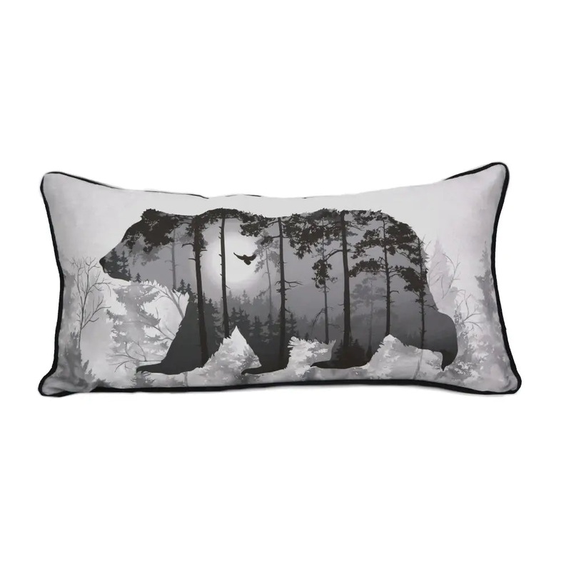 Donna Sharp Timber Bear Rectangle Decorative Pillow