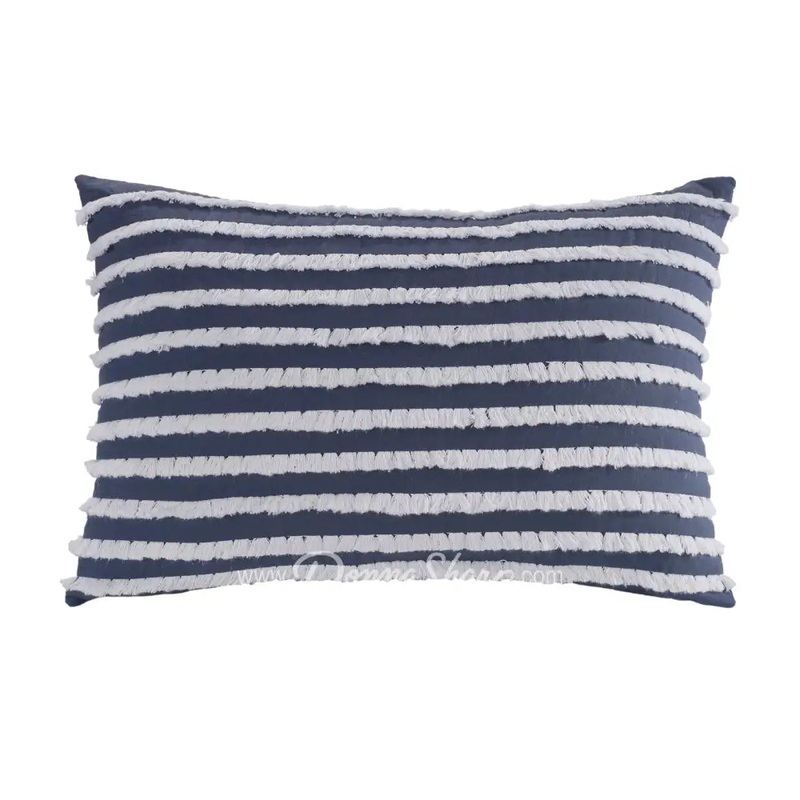 Donna Sharp Trellis Ruffle Stripe Decorative Pillow