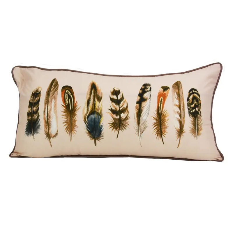 Mojave Red Feather Decorative Pillow from Donna Sharp