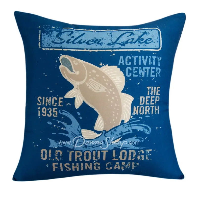 Moose Retreat Fish Decorative Pillow from Donna Sharp