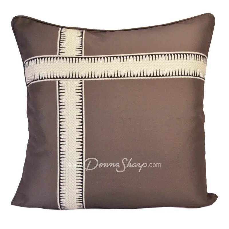 Natures Collage Brown Decorative Pillow from Your Lifestyle by Donna Sharp