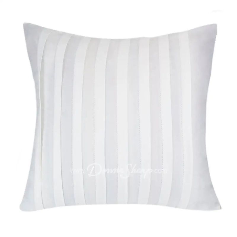 White Pleated Decorative Pillow from Your Lifestyle by Donna Sharp